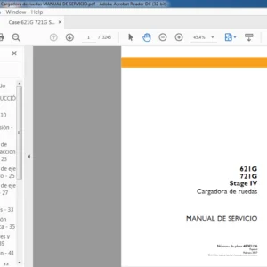 Case 621G 721G Stage IV Cargadora de ruedas Manual De Servicio - PDF Download