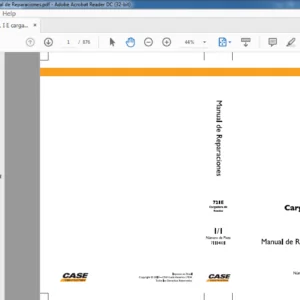 Case 721E Cargadora de Ruedas Manual de Reparaciones (71114021) - PDF Download