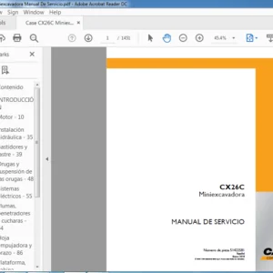 Case CX26C Miniexcavadora Manual De Servicio - PDF DOWNLOAD