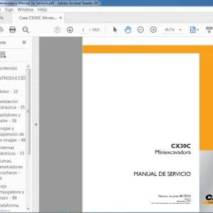 Case CX30C Miniexcavadora Manual De Servicio - PDF DOWNLOAD