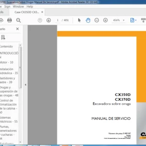 Case CX350D CX370D Escavadora Sobre Orugas Manual De Servicio - PDF DOWNLOAD
