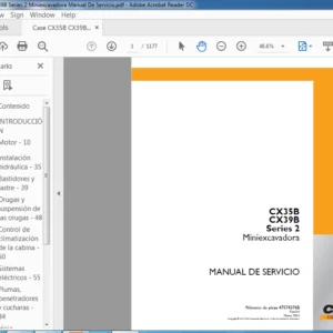 Case CX35B CX39B Series 2 Miniexcavadora Manual De Servicio - PDF DOWNLOAD