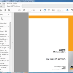 Case CX37C Miniexcavadora Manual De Servicio - PDF DOWNLOAD