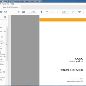 Case CX37C Miniexcavadora Manual De Servicio 51487930 - PDF DOWNLOAD