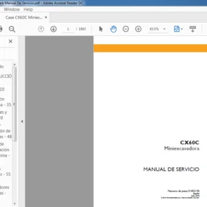 Case CX60C Miniexcavadora Manual De Servicio - PDF DOWNLOAD