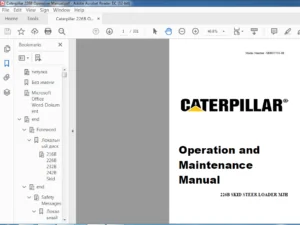 Caterpillar 226B Skid Steer Loader Operation & Maintenance Manual - PDF DOWNLOAD