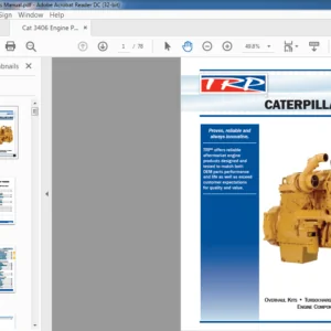 Caterpillar 3406 Engine Parts Manual - PDF DOWNLOAD