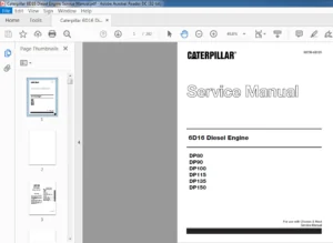 Caterpillar 6D16 Diesel Engine Service Manual - PDF DOWNLOAD