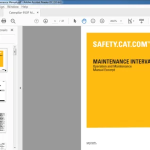 Caterpillar 950F Series II Wheel Loader Operation & Maintenance Manual - PDF DOWNLOAD