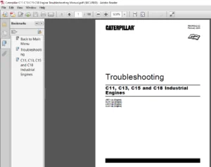 Caterpillar C11 C13 C15 C18 Engine Troubleshooting Manual - PDF DOWNLOAD