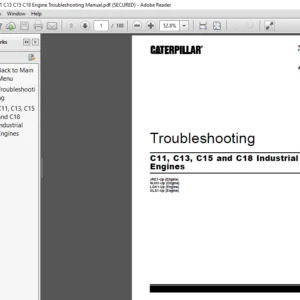 Caterpillar C11 C13 C15 C18 Engine Troubleshooting Manual - PDF DOWNLOAD