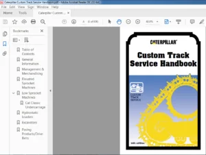 Caterpillar Custom Track Service Handbook Manual - PDF DOWNLOAD