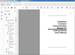 Caterpillar Customer Communication Module PC Uses Manual - PDF DOWNLOAD