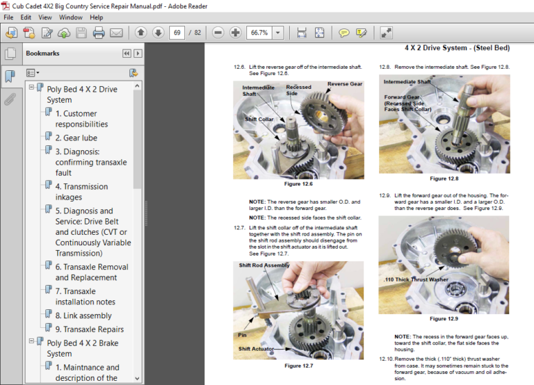 Cub Cadet Service Manuals Pdf