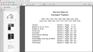 Cub Cadet 7000 Series Compact Service Repair Manual - PDF DOWNLOAD