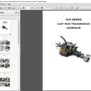 Cub Cadet Cast Iron Transmission 3000 Series Service Repair Manual - PDF DOWNLOAD