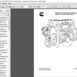 Cummins Series ISM QSM11 Manual de Diagnóstico y Reparación Motores  - PDF DOWNLOAD