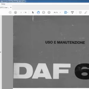 DAF 66 Trucks Uso E Manutenzione Manual - PDF DOWNLOAD