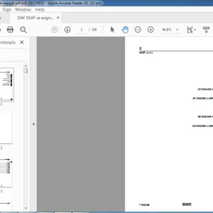 DAF 95XF Series Engine Manual - PDF DOWNLOAD