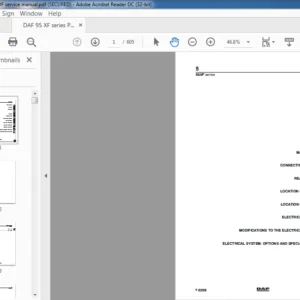 DAF 95XF Series Technical Data Manual  - PDF DOWNLOAD