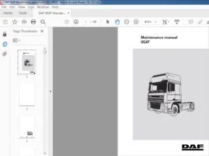 DAF 95XF Trucks Maintenance Manual - PDF DOWNLOAD