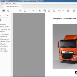 DAF CF Series Truck Emergency response Guide Manual - PDF DOWNLOAD