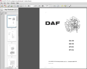 DAF DA 475 DD575 DF615 DT 615 Dieselmotoren Handleiding - PDF DOWLOAD