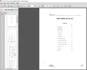 DAF DA 475 Diesel Engine Workshop Manual - PDF DOWNLOAD