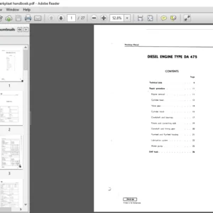DAF DA 475 Diesel Engine Workshop Manual - PDF DOWNLOAD