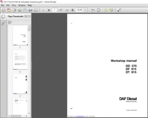 DAF DD575 DF615 DT615 Diesel Engine Workshop Manual - PDF DOWNLOAD