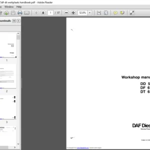 DAF DD575 DF615 DT615 Diesel Engine Workshop Manual - PDF DOWNLOAD