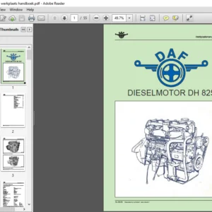 DAF DH 825 Diesel Motor Werkplaats Manual - PDF DOWNLOAD