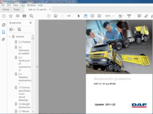 DAF LF CF & XF105 Bodybuilder guidelines Manual - PDF DOWNLOAD