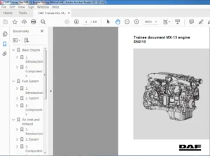 DAF Trainee Document MX-13 Engine Service Manual - PDF DOWNLOAD