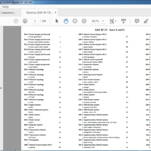 DAF XF CF ‐ Euro 4 and 5 Electrical Wiring Diagram Manual - PDF DOWNLOAD