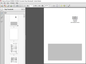 Daewoo Doosan DX480LC DX520LC Excavator Shop Manual - PDF DOWNLOAD