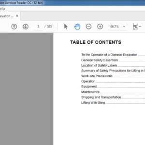 Daewoo Doosan Solar 140LC-V Excavator Service Manual - PDF DOWNLOAD