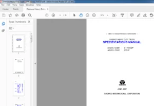 Daewoo Heavy Duty Truck E3D4F Specification Manual - PDF DOWNLOAD