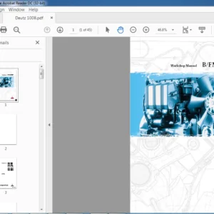 Deutz B FM 1008 F Workshop Manual - PDF DOWNLOAD