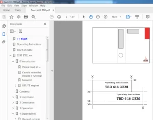 Deutz TBD 616 OEM Operating Manual - PDF DOWNLOAD