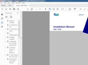 Doosan DBC130II Installation Manual - PDF DOWNLOAD