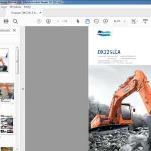 Doosan DX225LCA Service Manual - PDF DOWNLOAD
