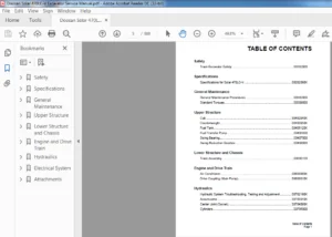 Doosan Solar 470LC-V Excavator Service Manual - PDF DOWNLOAD