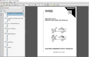 EZGO ELECTRIC POWERED UTILITY VEHICLES REPAIR AND SERVICE MANUAL - PDF DOWNLOAD