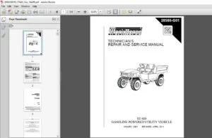 EZGO ST 480 GASOLINE POWERED UTILITY VEHICLE REPAIR AND SERVICE MANUAL - PDF DOWNLOAD