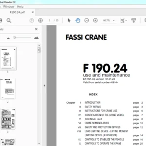 Fassai Crane F 190.24 Use & Maintenance Manual - PDF DOWNLOAD