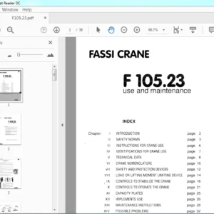 Fassi Crane F 105.23 Use & Maintenance Manual - PDF Download