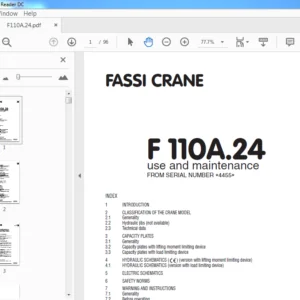 Fassi Crane F 110A.24 use and maintenance Manual (4455) - PDF Download