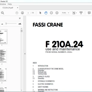 Fassi Crane F 210A.24 Use and Maintenance Manual (3324) - PDF Download
