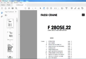 Fassi Crane F 280SE.22 Use & Maintenance Manual - PDF DOWNLOAD